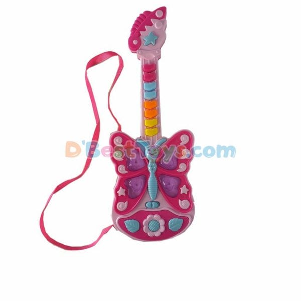 guitar butterfly music pink and light pink (1)