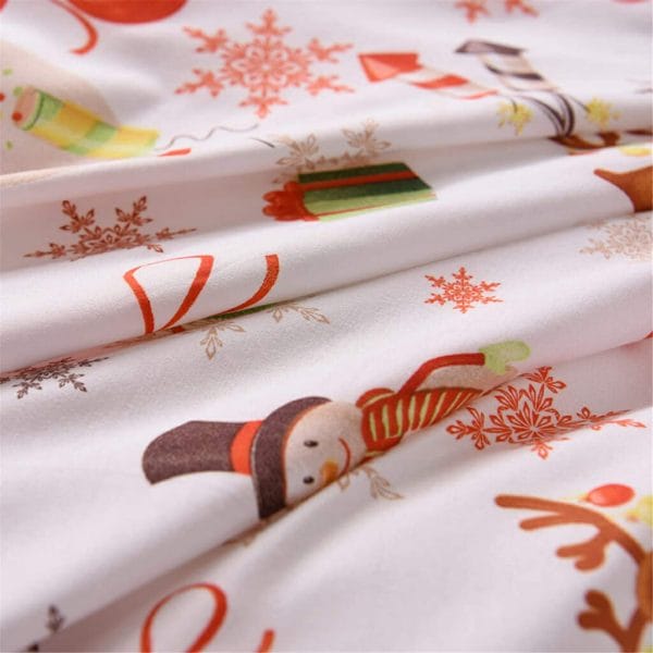 a nice night christmas deer santa claus gifts small bells printed bedding sets quilt co (6)
