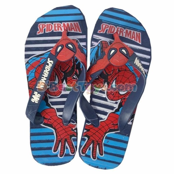 character slippers spider man (blue)00002
