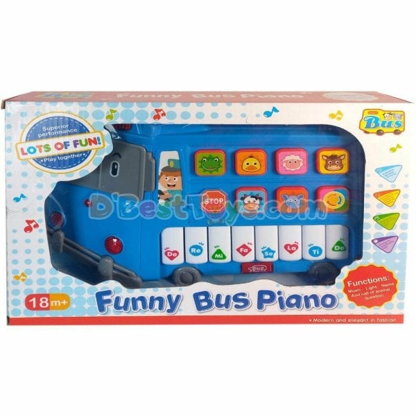 funny bus piano blue