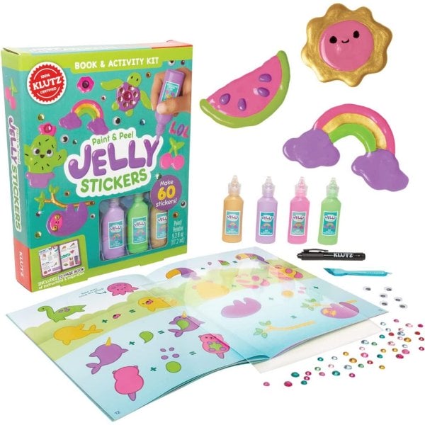 klutz paint & peel jelly stickers craft kit1