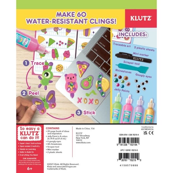klutz paint & peel jelly stickers craft kit5
