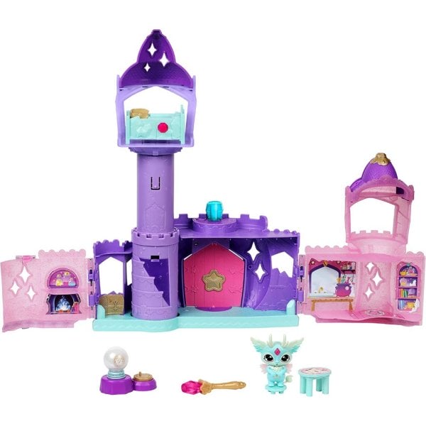 magic mixies mixlings magic castle, expanding playset with wand that reveals 5 magic moments, for kids aged 5 and up