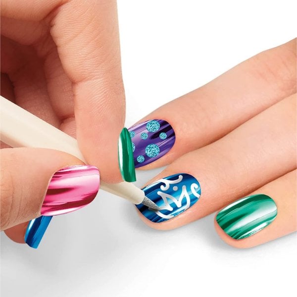 shimmer 'n sparkle metallic rainbow nail art design kit3