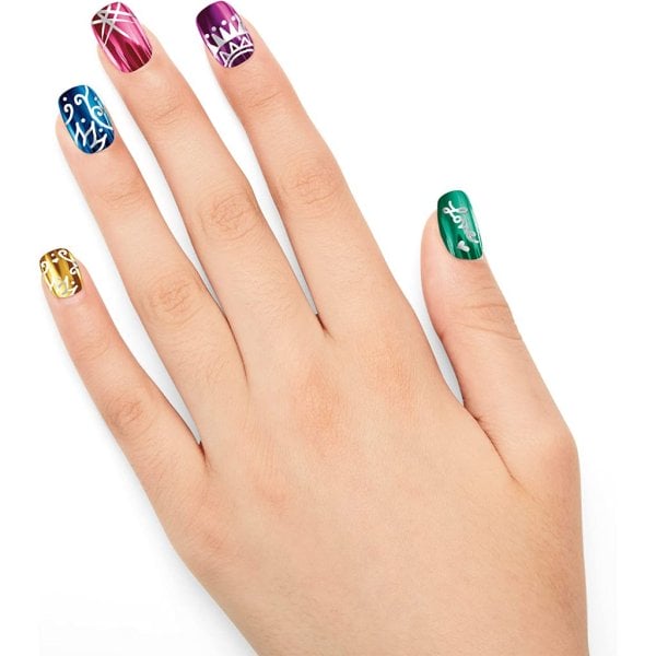 shimmer 'n sparkle metallic rainbow nail art design kit4