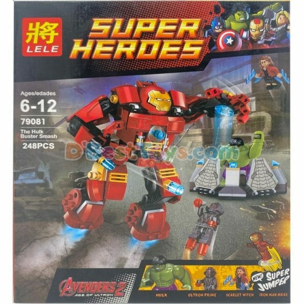 super hero (lele) 79081 the hulk buster smash (248 pcs)3