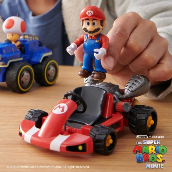 the super mario bros. movie 2.5 inch mario action figure with pull back racer6