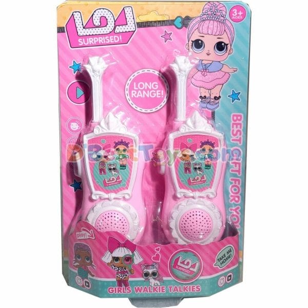 walkie talkies (2pcs) pink lol crown1