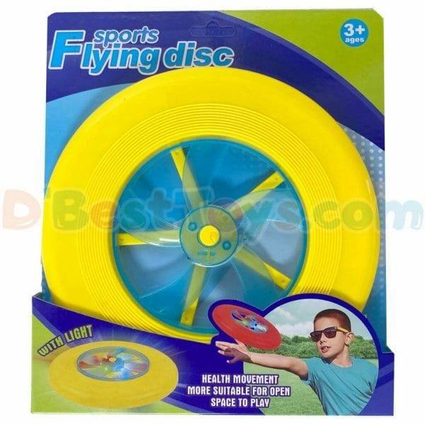 sports flying disc with light yellow1