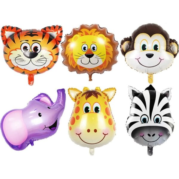 jungle safari birthday party decorations 6 pack giant safari animal balloons for kids safari (2)