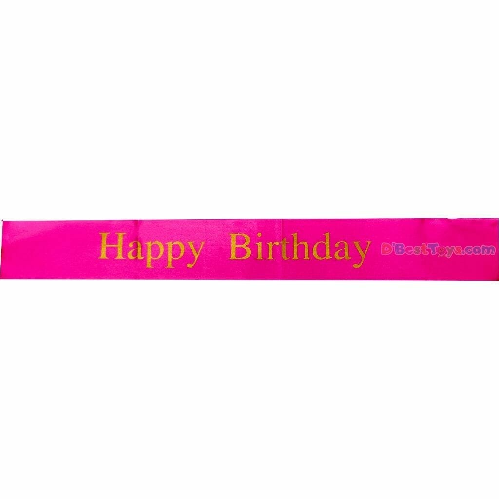 party favors birthday sash (red)