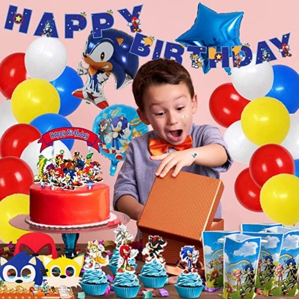 sonic birthday party supplies 149pcs party decorations (5)