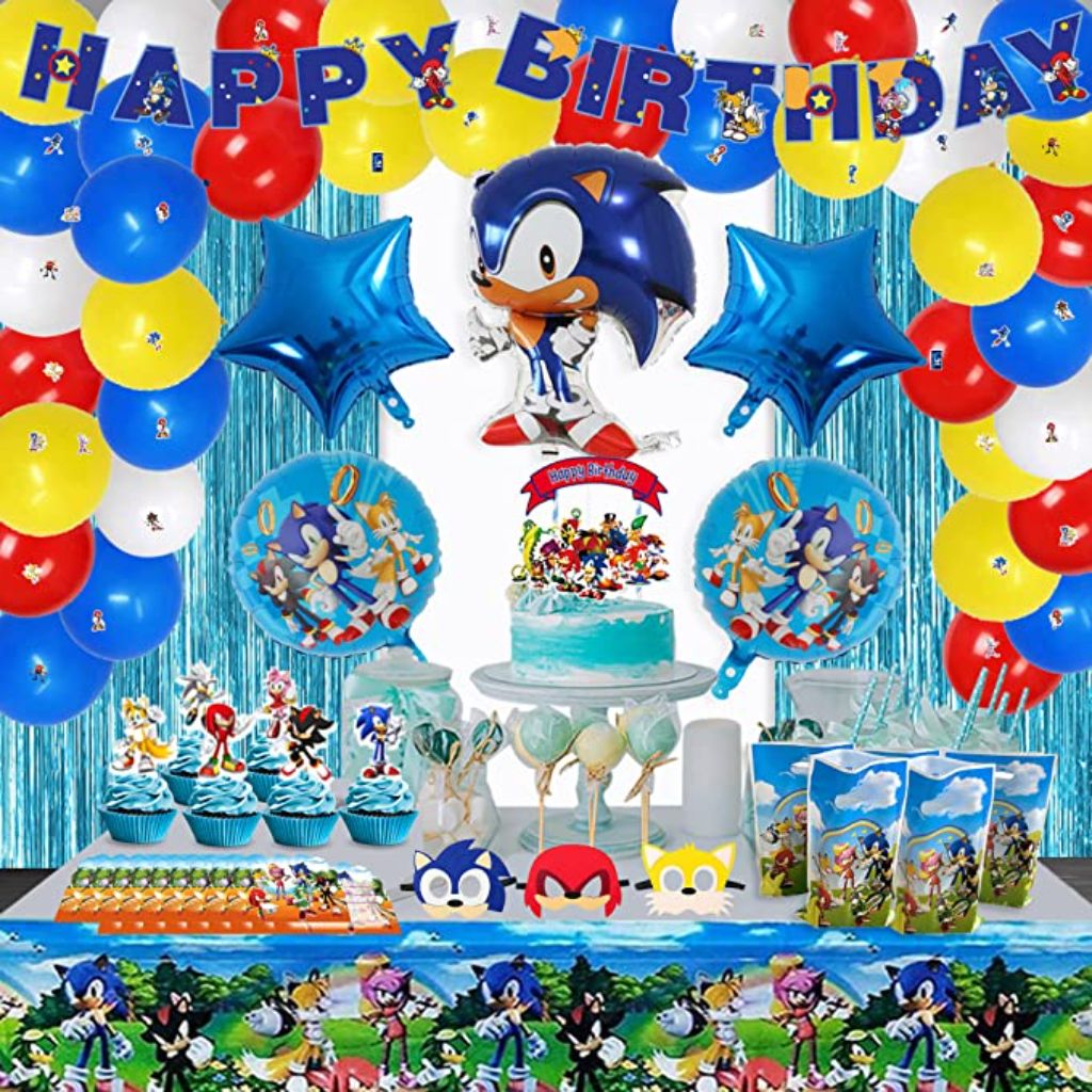 sonic birthday party supplies 149pcs party decorations (7)