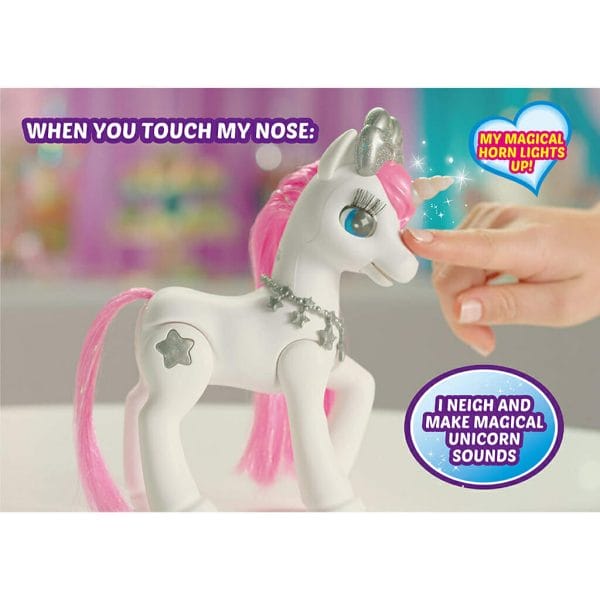 pets alive my magical unicorn in stable battery powered interactive robotic toy playset5