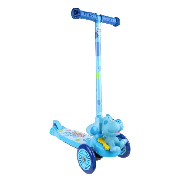 blue’s clues blue 3d kids scooter with 3 wheels and tilt to turn1