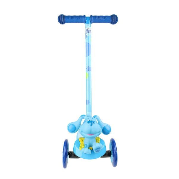 blue’s clues blue 3d kids scooter with 3 wheels and tilt to turn2