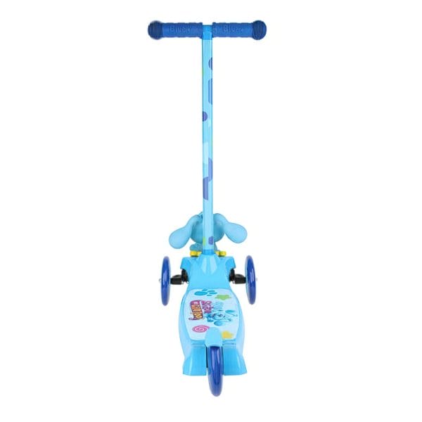 blue’s clues blue 3d kids scooter with 3 wheels and tilt to turn3