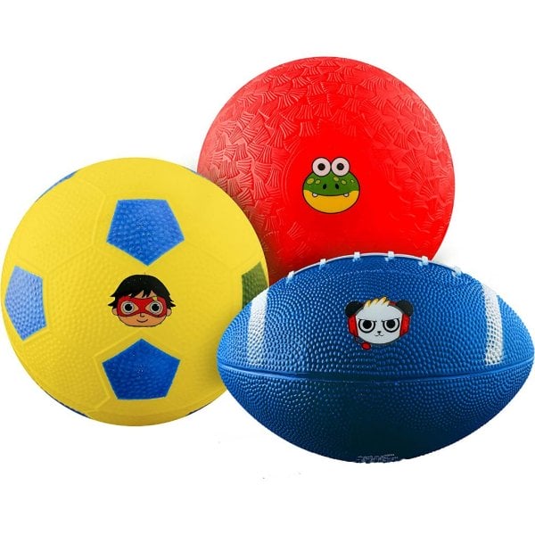 franklin sports ryan's world mini sports balls 3 pack