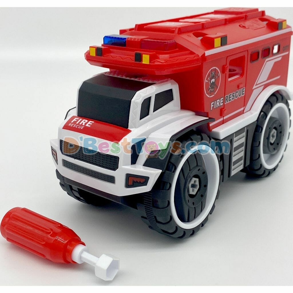free wheel diy fire rescue truck2