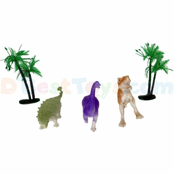 animal world dinosaur play set 3 dinosaurs with trees