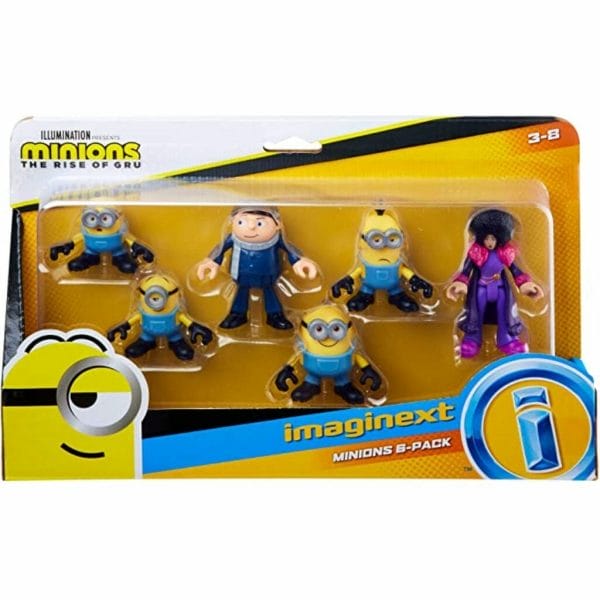 fisher price imaginext minions figure pack, set of 6 film character 2