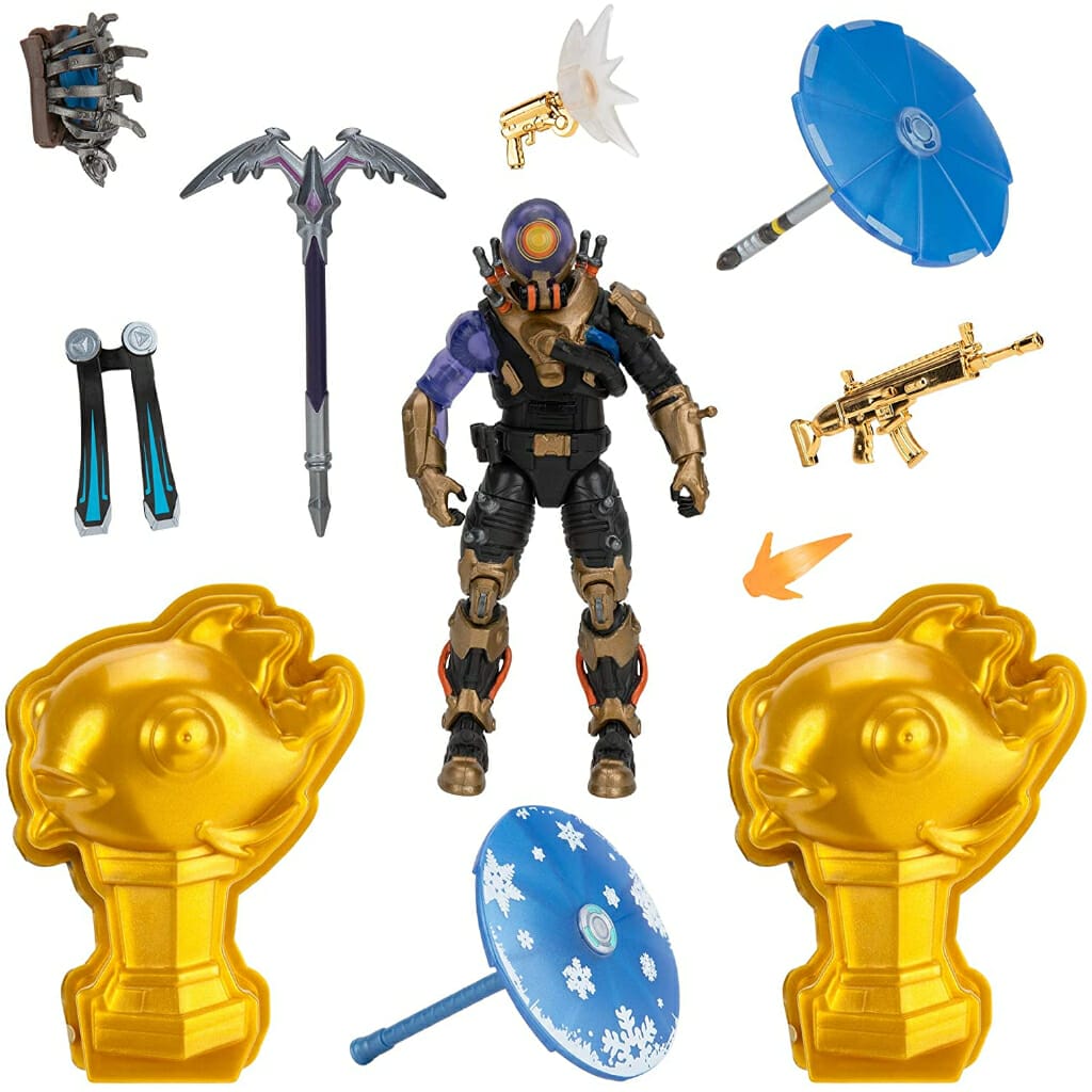 fortnite cyclo solo mode core figure and 2 mythic goldfish collectibles2