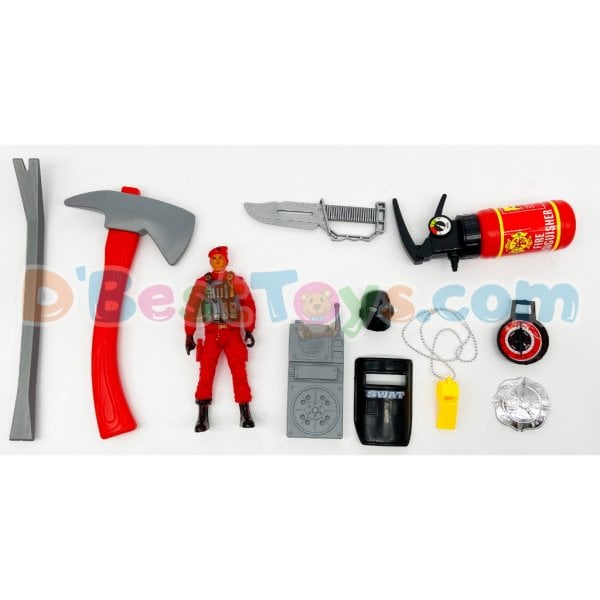 real heroes fire fighter play set