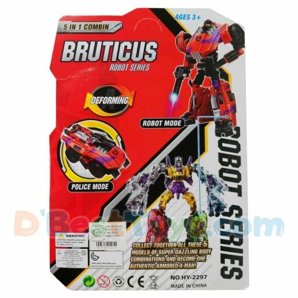 bruticus robot series police car red (1)