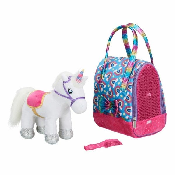 pet in a bag unicorn & carrier set 1