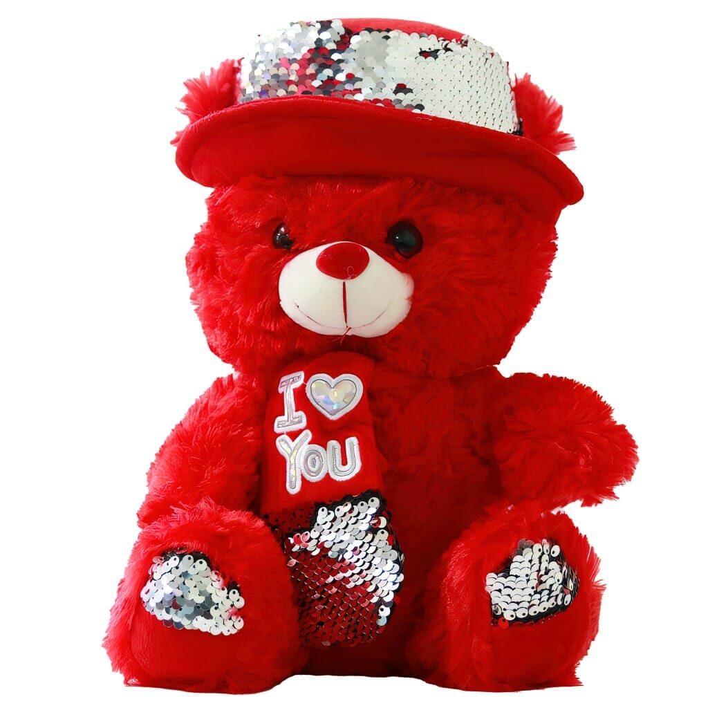 red plush bear