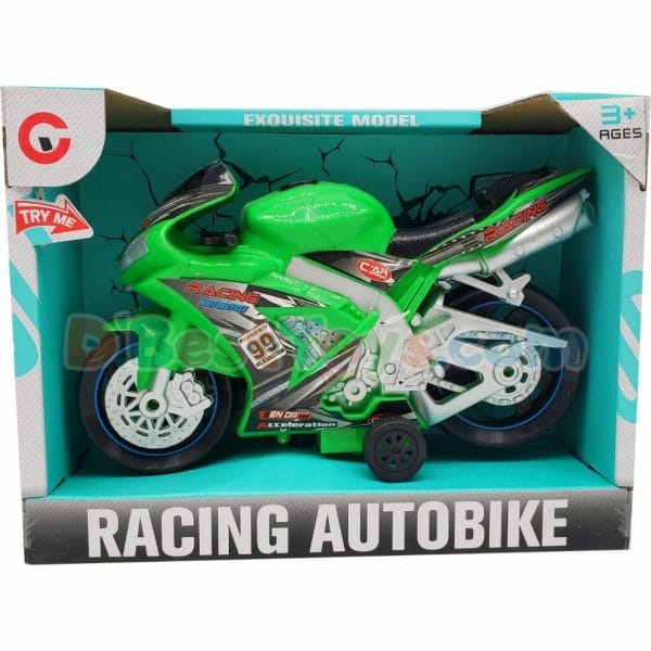 racing autobike exquisite model green