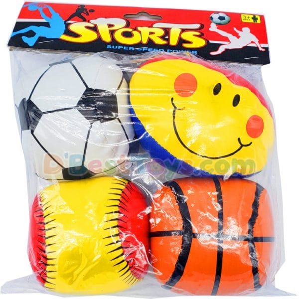 sports super speed power plush balls (small 4 pcs)