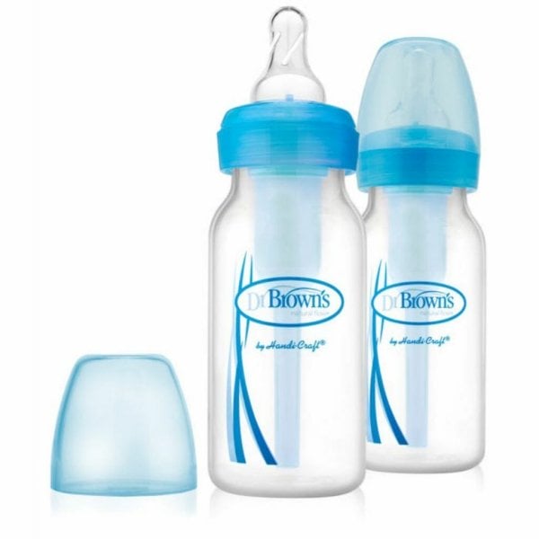 Dr. Brown's 40Z/120ML Options + Newborn Bottle Blue 2pk